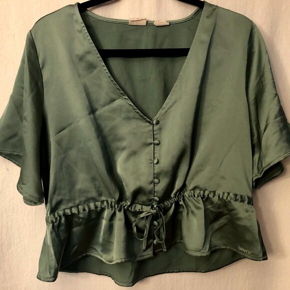 Levis Pretty Silky Blouse: Size M - Picture 1 of 11